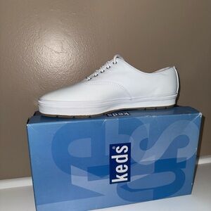 Keds Women’s Champion Core White Leather Sneakers